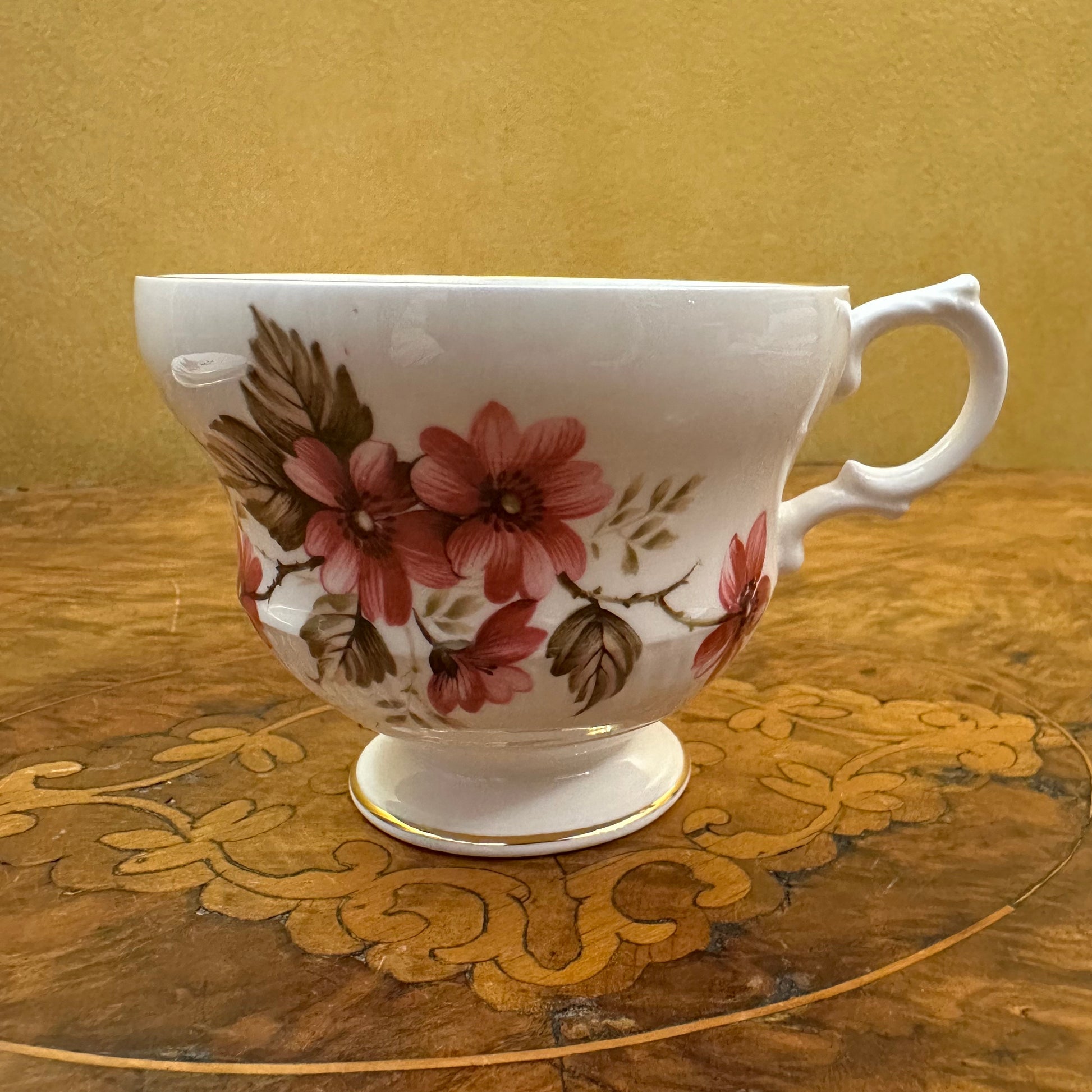 Vintage Rosina Floral Print Tea Cup