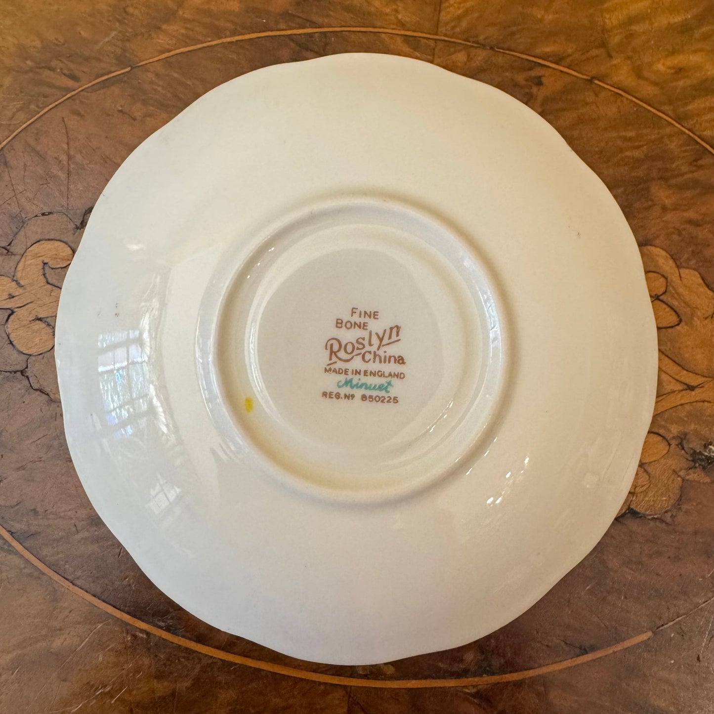 Vintage Roslyn Minuet Demitasse Saucer Plate 