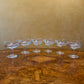 Vintage Rosso Antico Glass Champagne Coupe Glasses Set Of Six 
