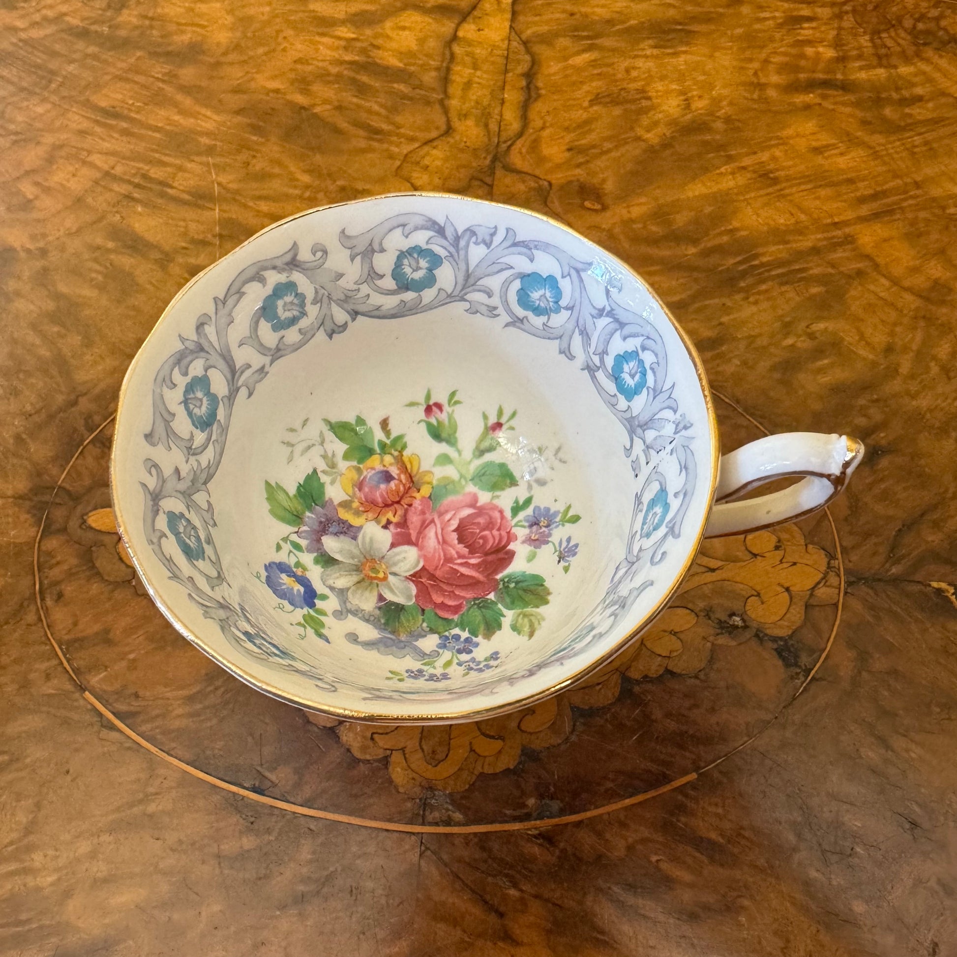 Vintage Royal Albert Floral Fragrance Tea Cup Trio 