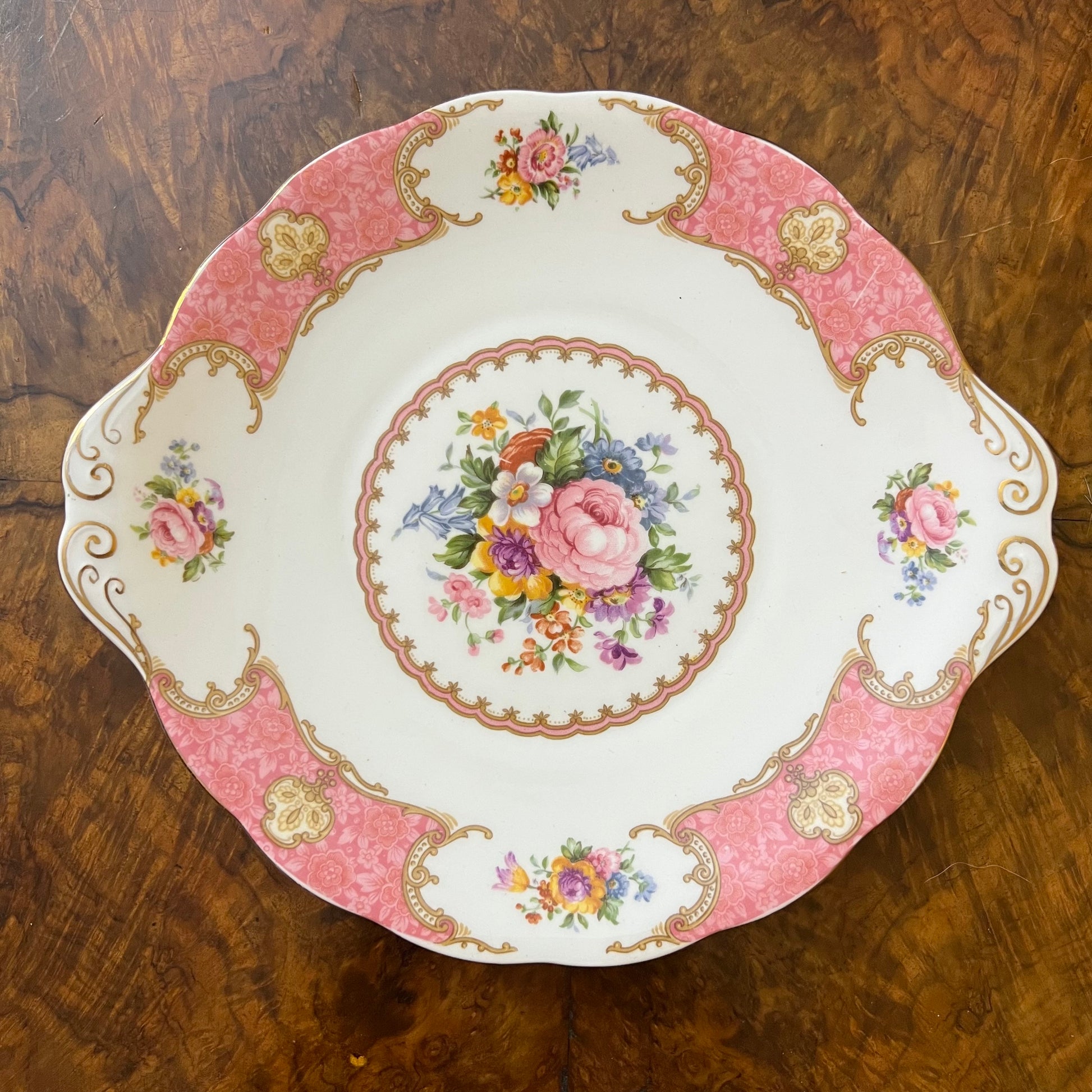 Vintage Royal Albert Lady Carlyle Cake Plate 