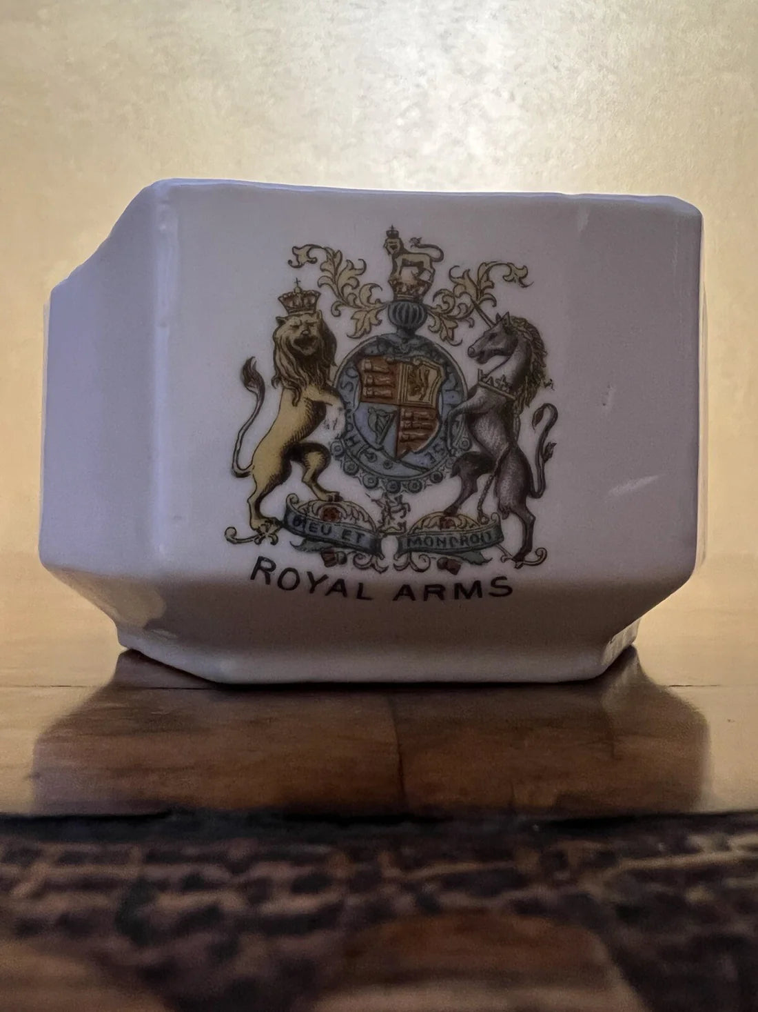 Vintage Royal Arms Crest Small Dish