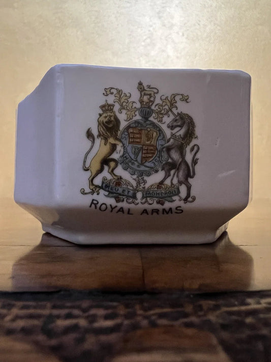 Vintage Royal Arms Crest Small Dish