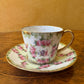Vintage Royal Bayreuth Green Floral Print Demitasse Cup 