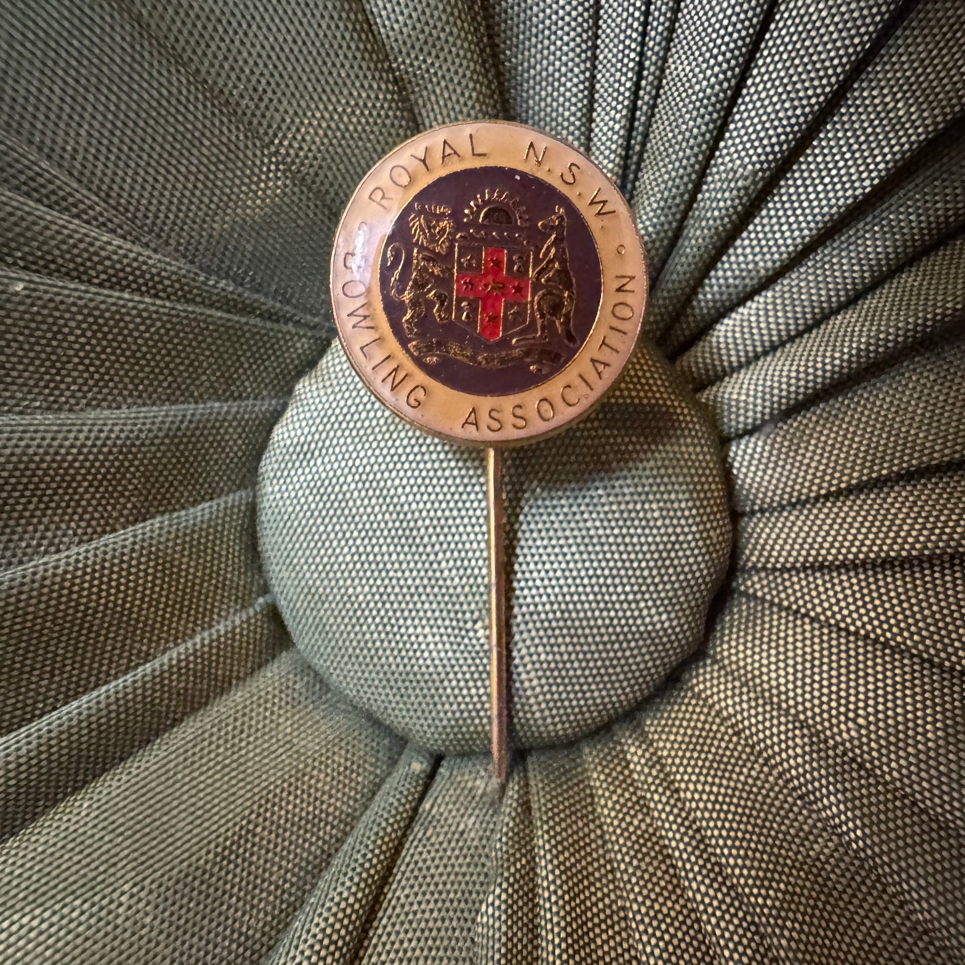 Vintage Royal NSW Bowling Association Pin