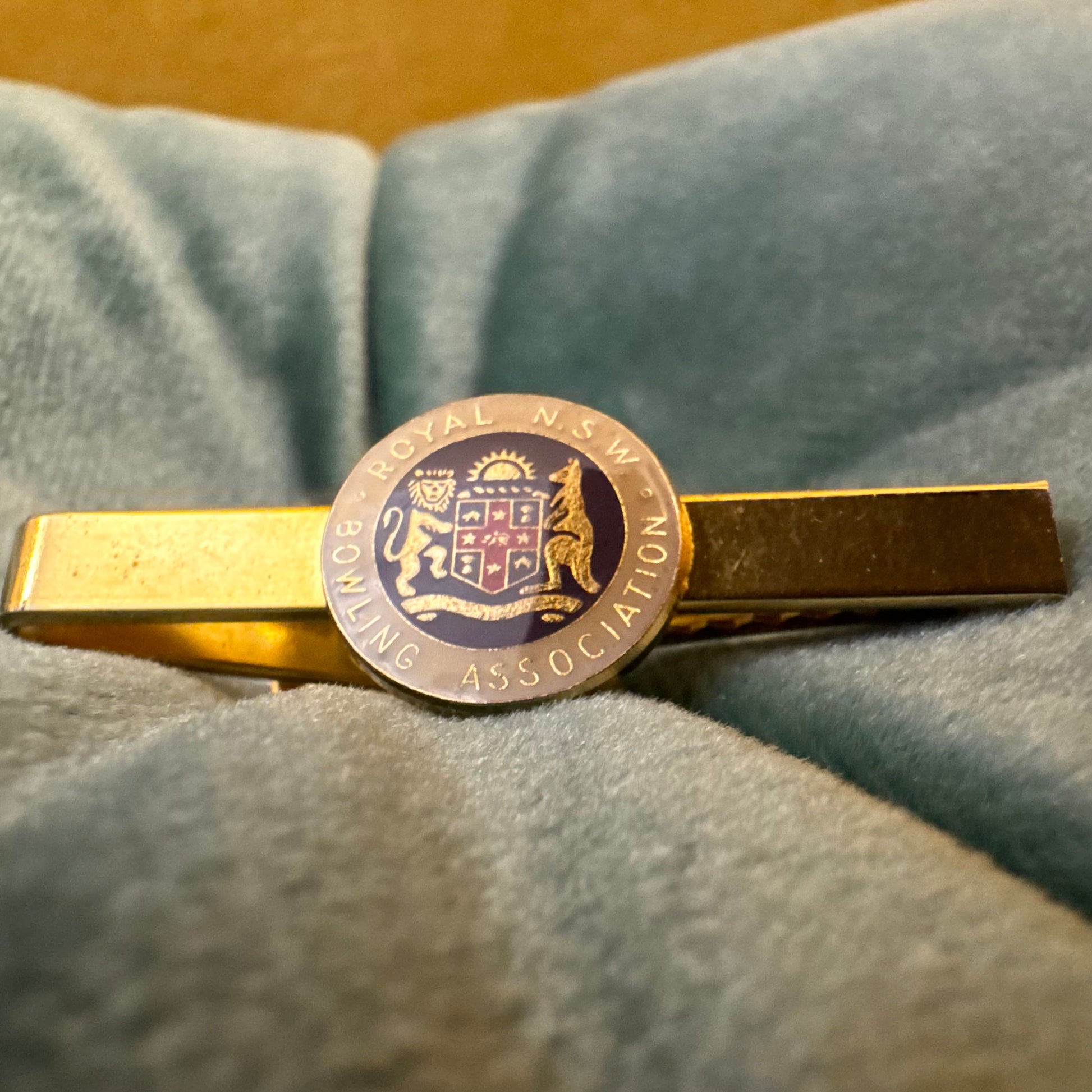 Vintage Royal NSW Bowling Association Tie Clip