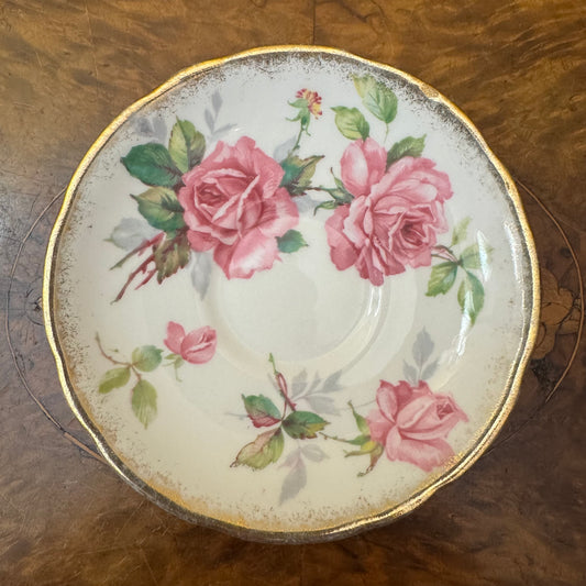 Vintage Royal Stafford Berkeley Rose Saucer 