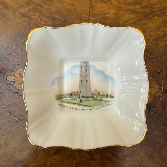 Vintage Royal Stafford Memorial Carillon Kings Parade Bathurst Dish 