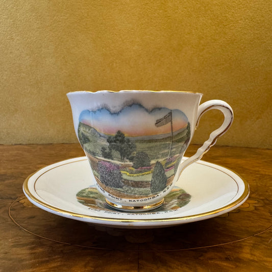Vintage Royal Stafford Souvenir View Of Echo Point Katoomba Cup & Saucer 
