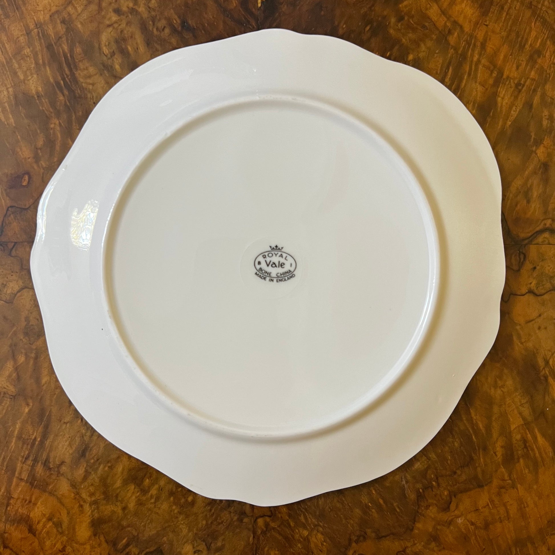 Vintage Royal Vale Pink Floral Tennis Plate 