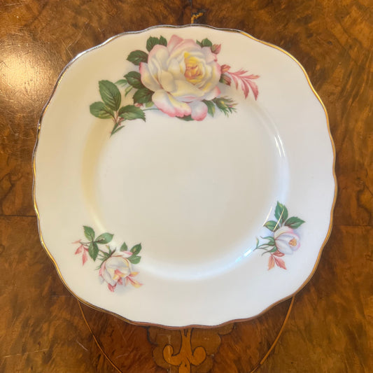 Vintage Royal Vale White Rose Side Plate 