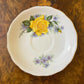 Vintage Royal Vale Yellow Rose Print Saucer