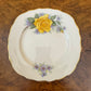 Vintage Royal Vale Yellow Rose Print Saucer 