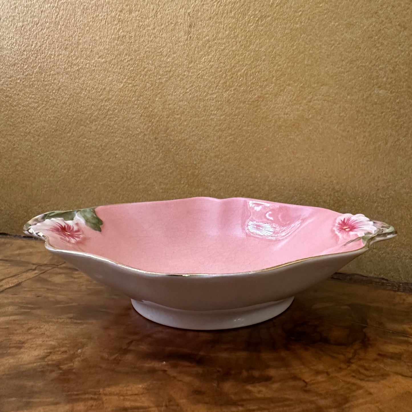 Vintage Royal Winton Pink Petunia Dish