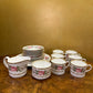 Vintage Royal Worcester Royal Garden 21 Piece Tea Set 