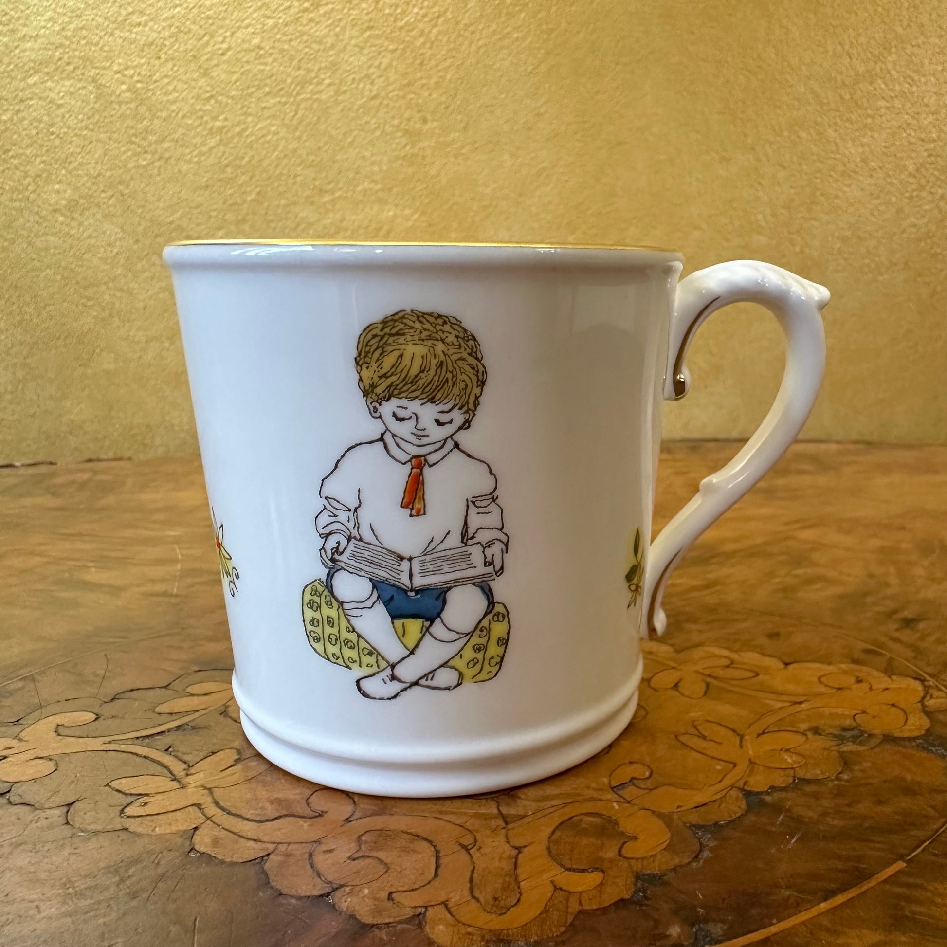 Vintage Royal Worcester " Wednesday's Child Know No Woe" Mug 
