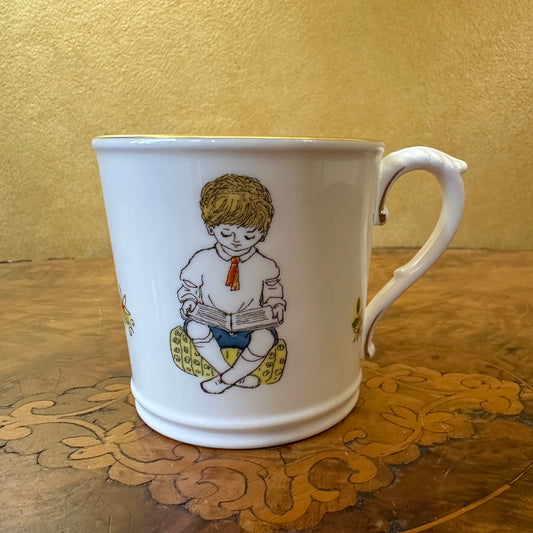 Vintage Royal Worcester " Wednesday's Child Know No Woe" Mug 