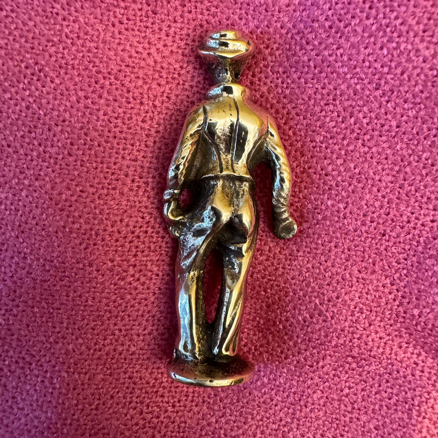 Vintage Sailor Man Pipe Tamper Brass