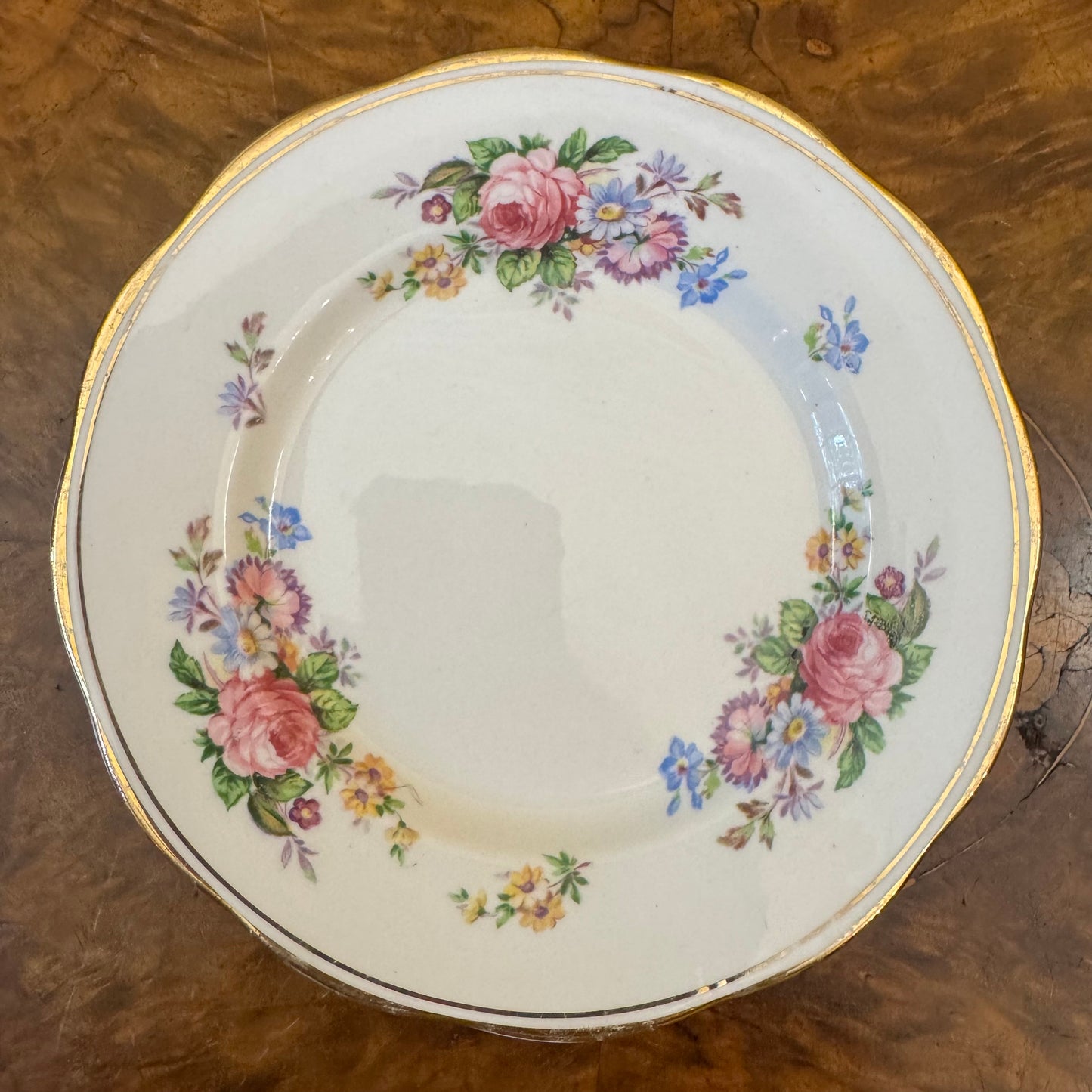 Vintage Salisbury Floral Print Side Plate 