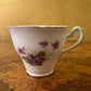 Vintage Salisbury Violets Print Demitasse Coffee Cup 