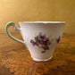 Vintage Salisbury Violets Print Demitasse Cup 