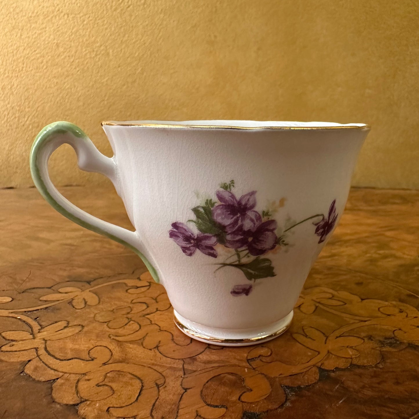Vintage Salisbury Violets Print Demitasse Cup 