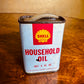 Vintage Shell Household Oil Can 4 Oz