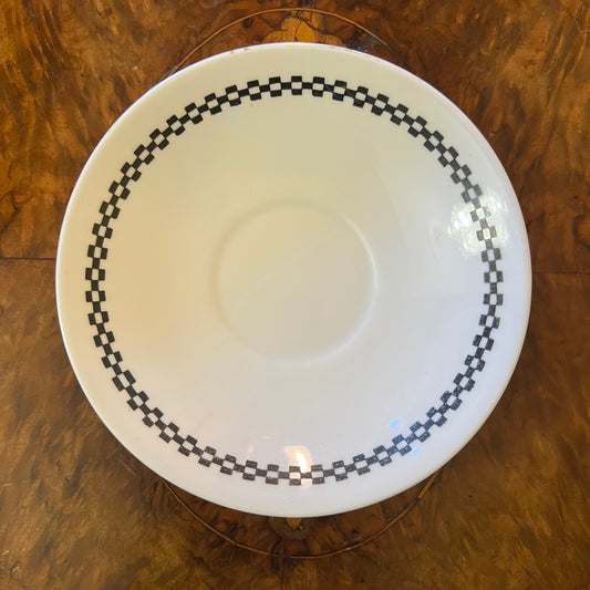 Vintage Shelley Art Deco Checker Print Saucer 
