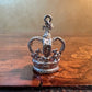 Vintage Silver Crown Pendant Charm