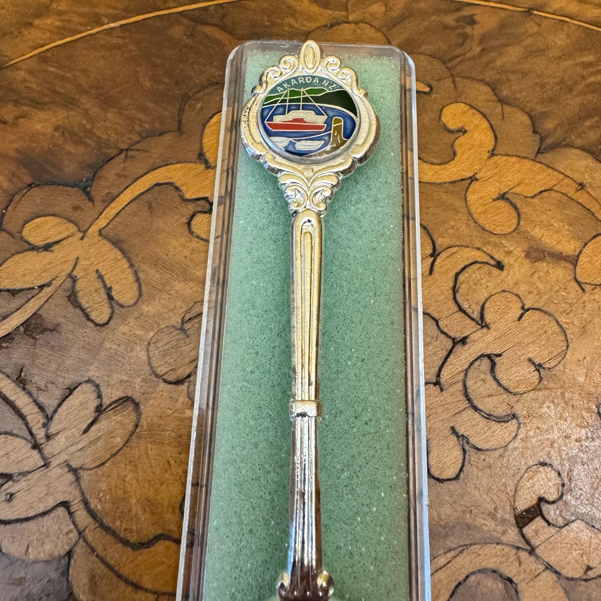 Vintage Silver Plate Akaroa NZ Souvenir 