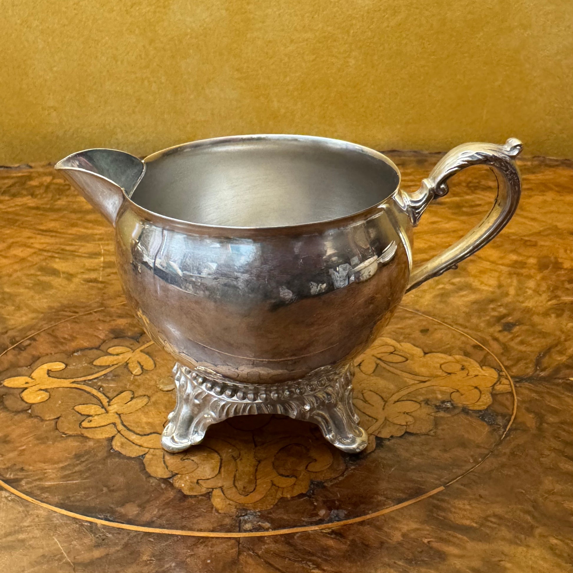 Vintage Silver Plate Milk Jug Creamer 