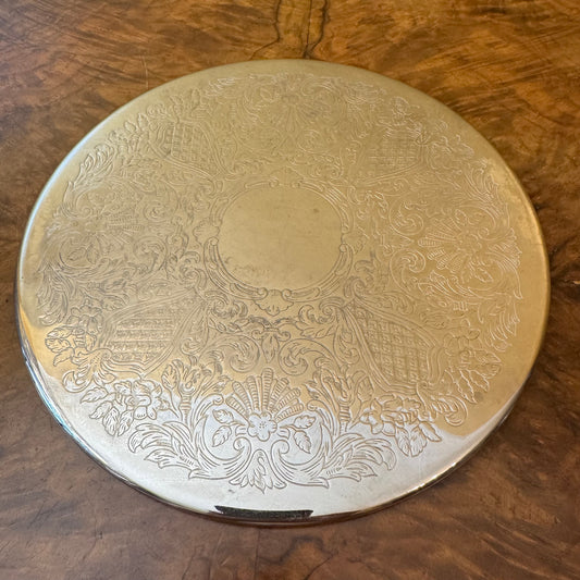 Vintage Silver Plate Placemats Pair 