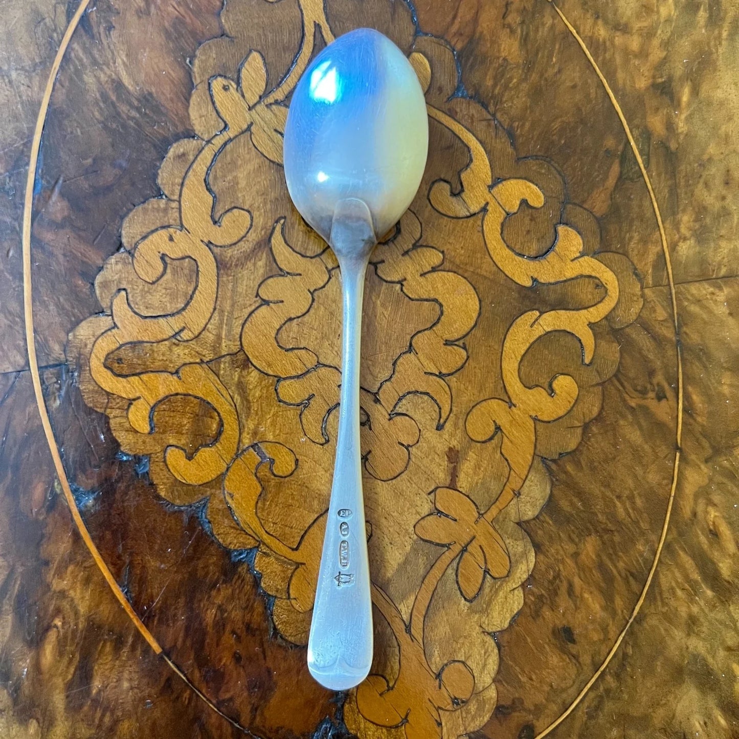 Vintage Silver Plated Pair Of Tea Spoons