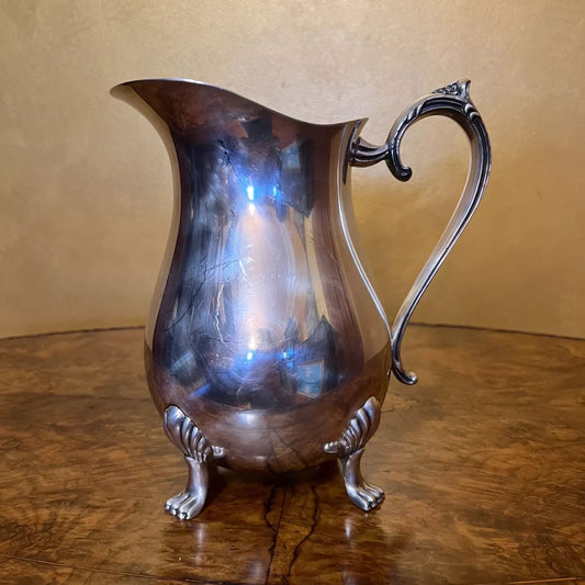Vintage Perfection Plate Silver Plated Pitcher Water Jug
