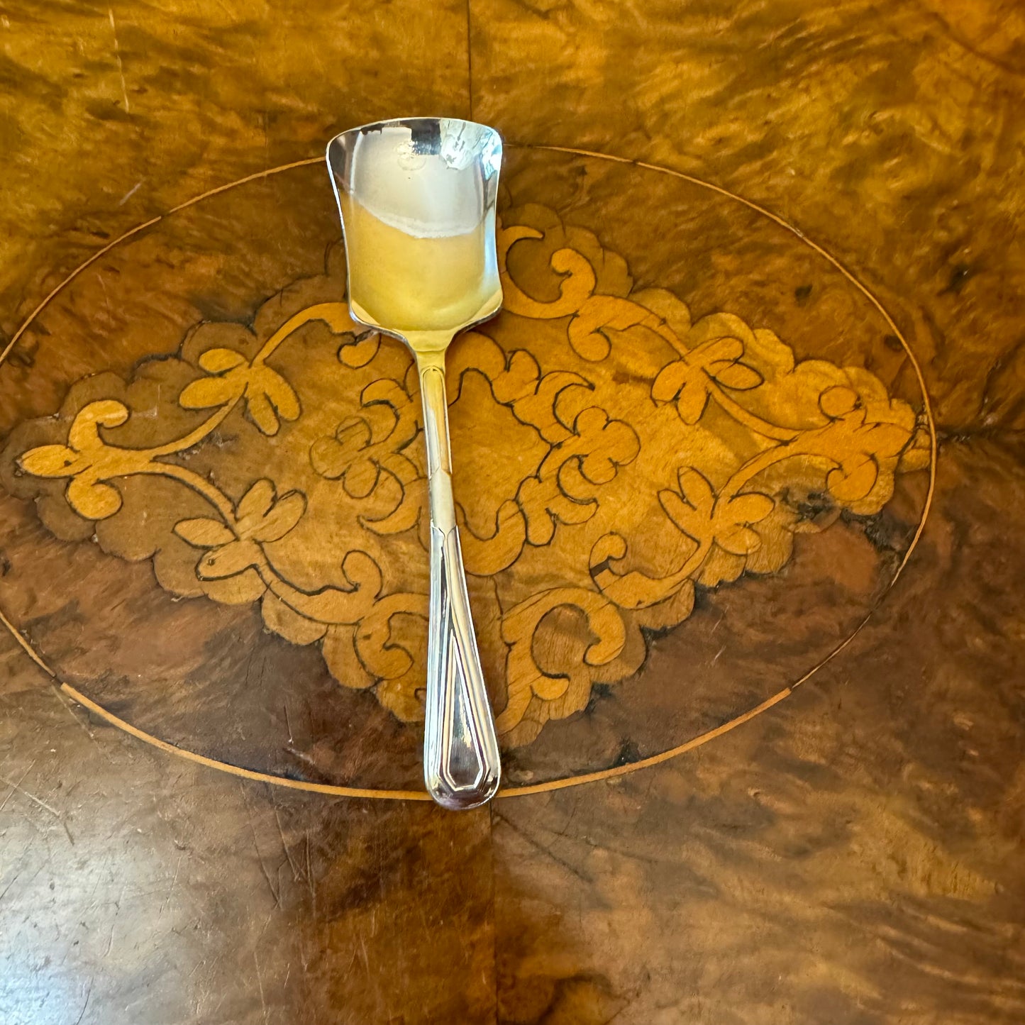 Vintage Silver Plated Sugar Spoon 