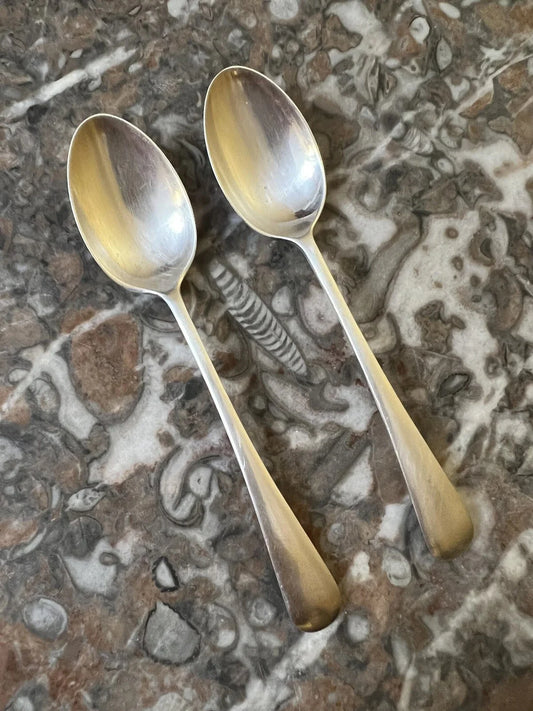 Vintage Silver Plated Tea Spoons Pair