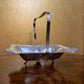 Vintage Silver Plated Tray Bowl With Handle