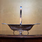 Vintage Silver Plated Tray Bowl With Handle