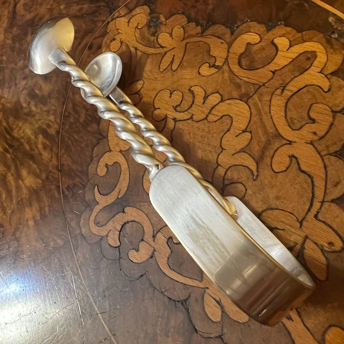 Vintage Silver Plated Twist Detail Sugar Tongs