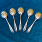Vintage Sir John Bennett Shell Shaped Desserts Spoons Set 