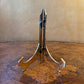 Vintage Solid Brass Tabletop Easel