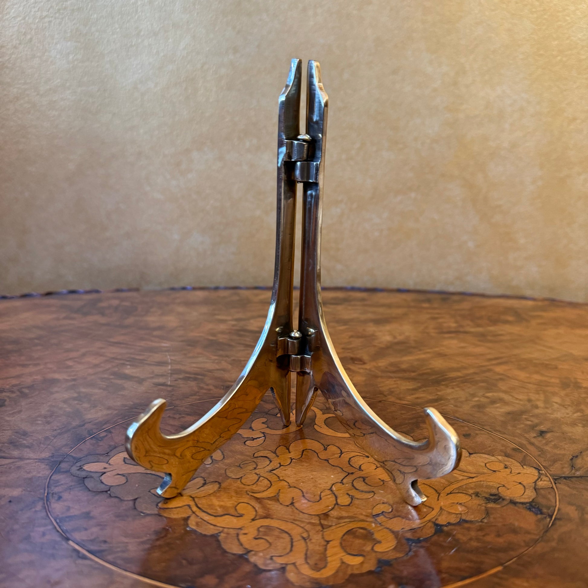 Vintage Solid Brass Tabletop Easel