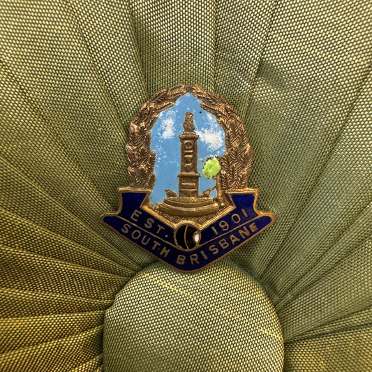 Vintage South Brisbane Bowls Club Badge Pin