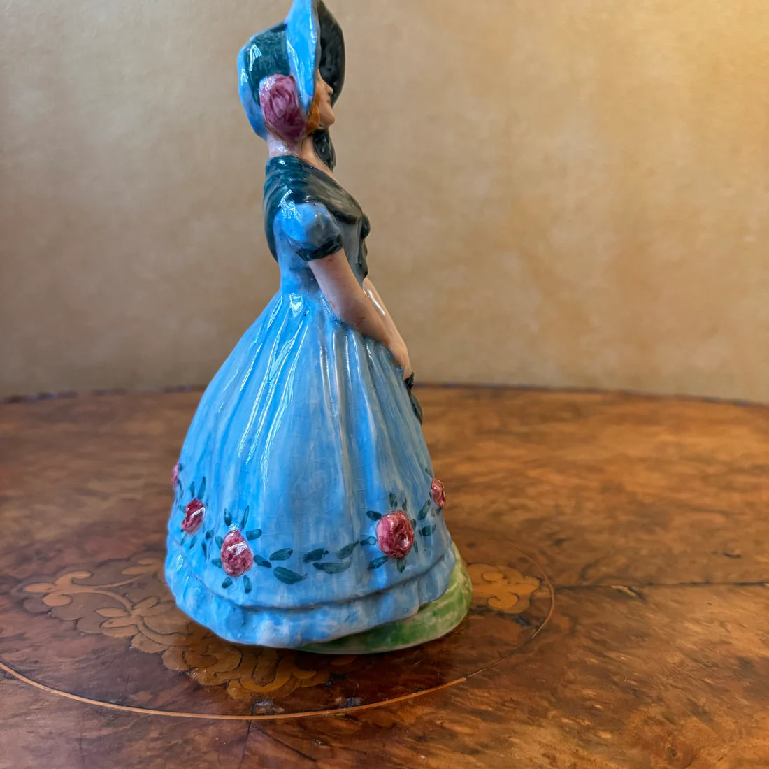 Vintage Spring Lady Porcelain Figurine Statue