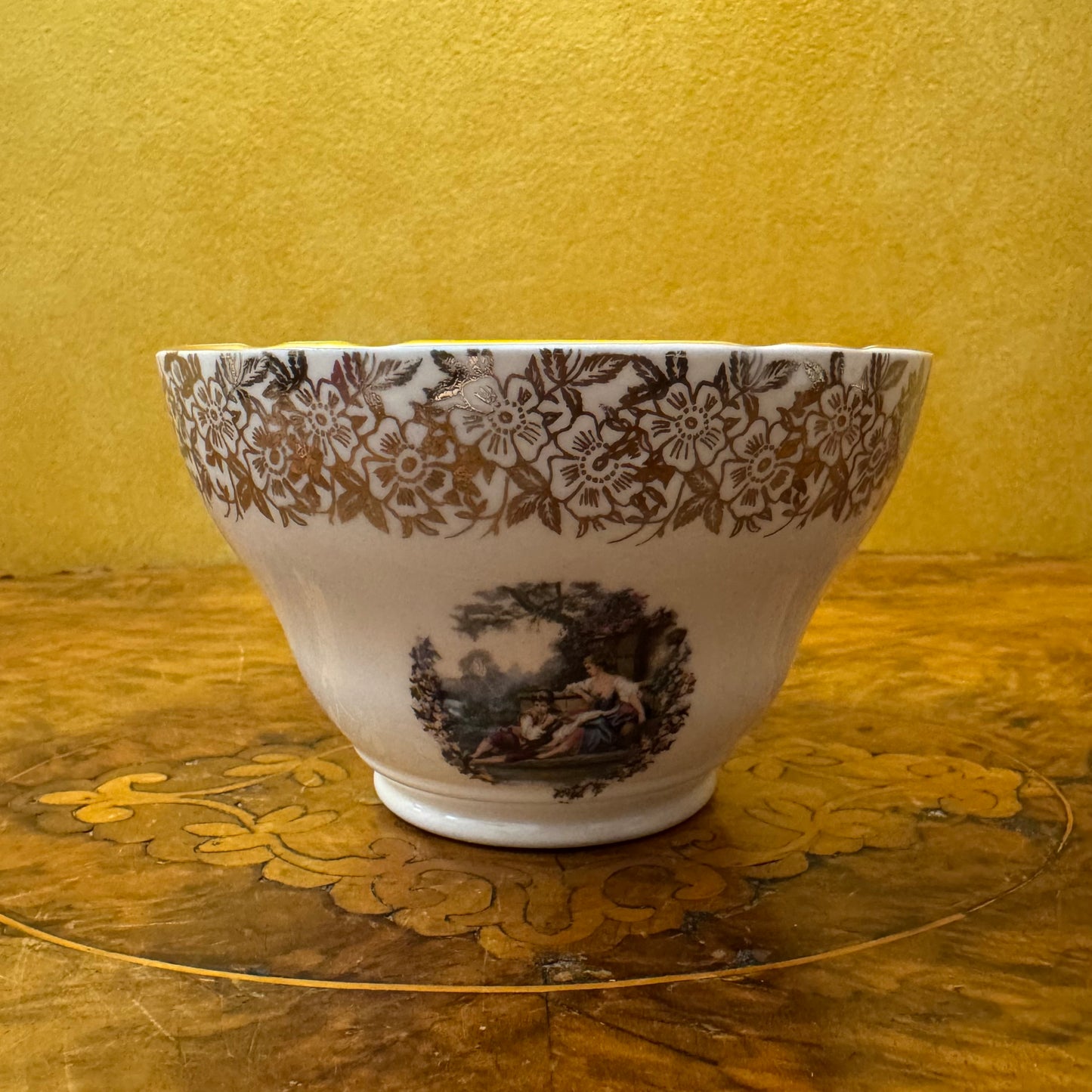 Vintage Springfield Pottery Courting Print Bowl 