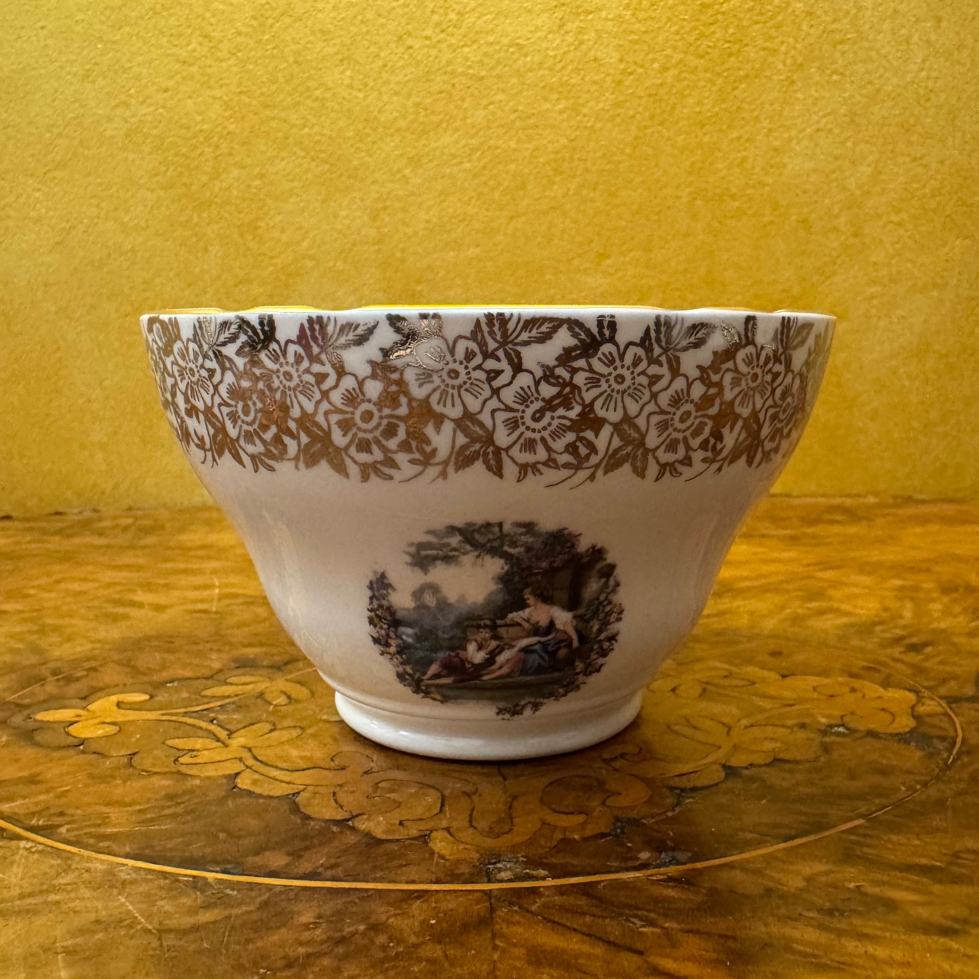 Vintage Springfield Pottery Courting Print Bowl 