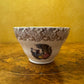 Vintage Springfield Pottery Courting Print Sugar Bowl 