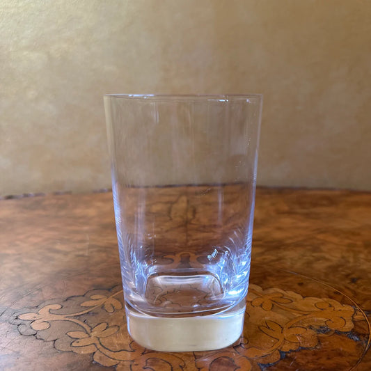 Vintage Square Base Round Top Drinking Glass