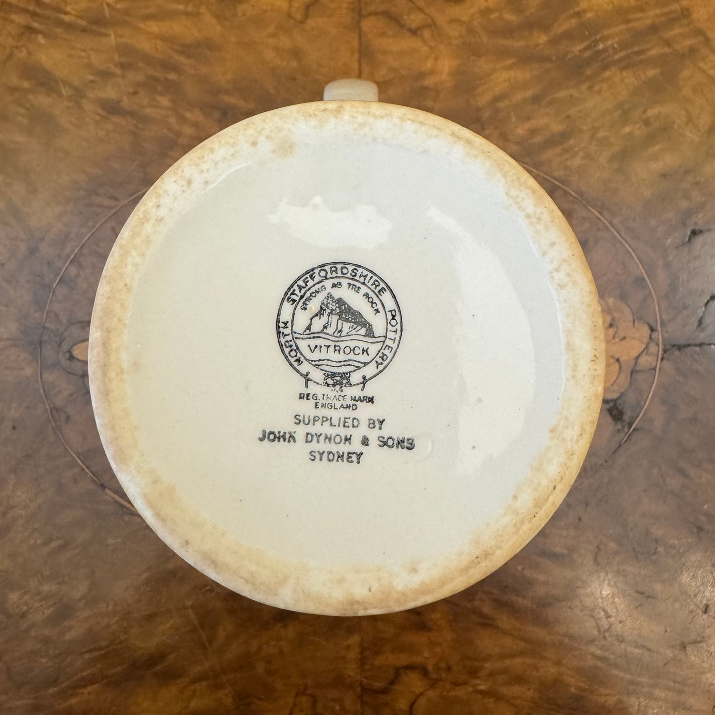 Vintage Staffordshire Pottery Vitrock White 