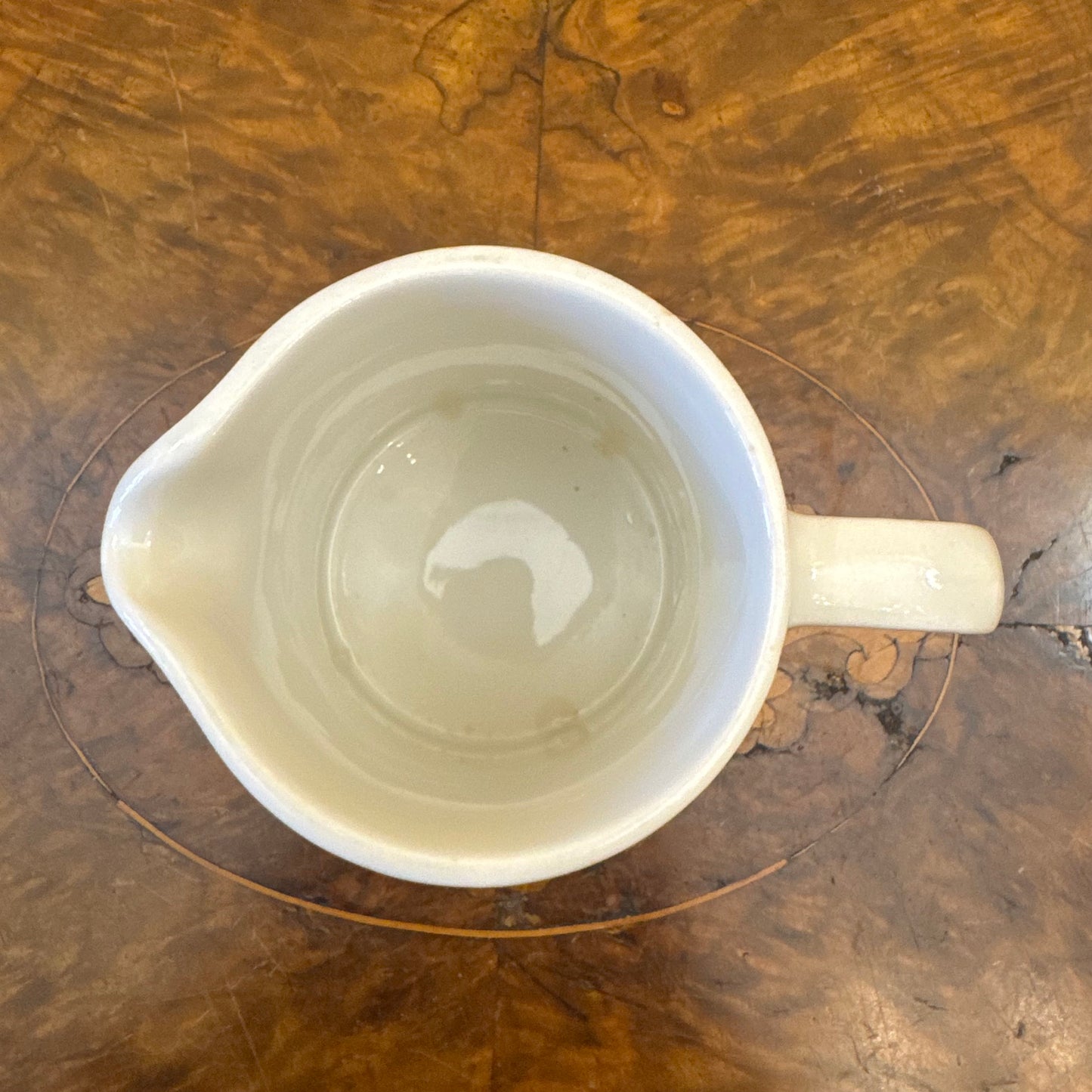Vintage Staffordshire Pottery Vitrock White Milk Jug 